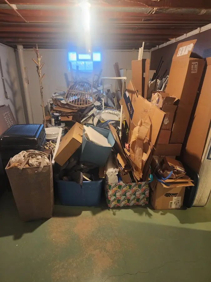 Roll-off dumpster container at job site for 8 Yard Dumpster Rental in Laguna Vista